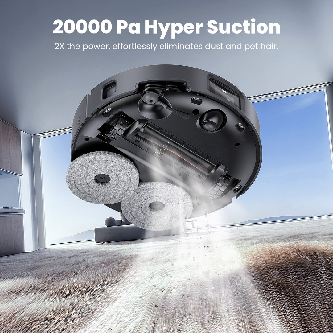 Jonr X1 Max Robot Vacuum and Mop | LiDAR Navigation | Self-Empty & Auto Mop Wash