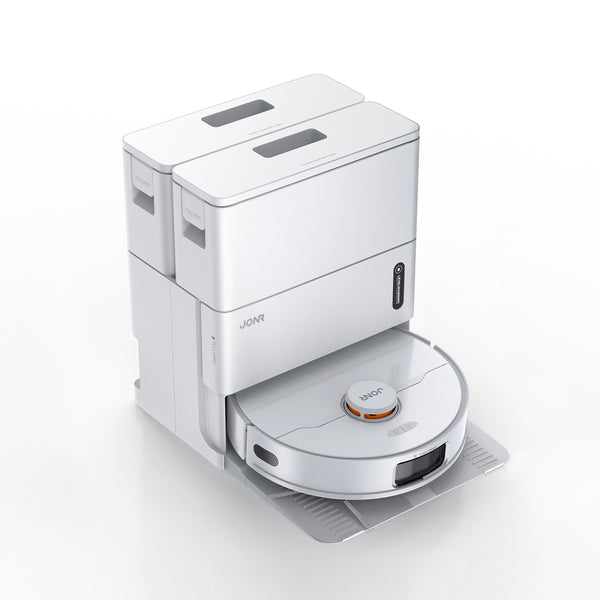 JONR T5 Pro Gen 2 Robot Vacuum and Mop with Self-Emptying Wash/Dry Dock, Dual Rotating Mops, Edge-Following Mopping & Mop Lift, LDS Navigation, 15,000Pa Suction, 5200mAh, 4L+3.5L Tanks
