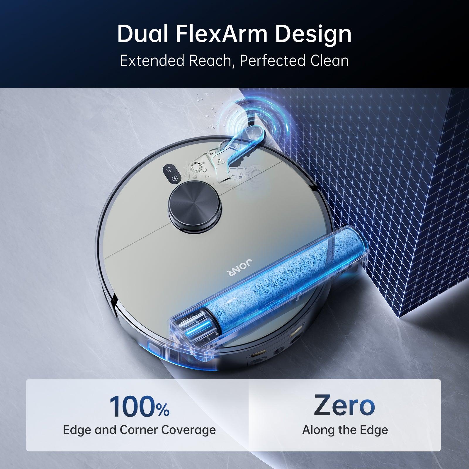 JONR X9 Pro Robot Vacuum & Mop with Mop-Wash Air-Dry Dock, KI-Hinderni