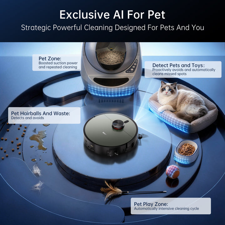 JONR X9 Pro Robot Vacuum & Mop with Mop-Wash Air-Dry Dock