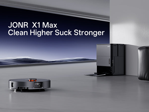 Jonr X1 Max Robot Vacuum and Mop | LiDAR Navigation | Self-Empty & Auto Mop Wash
