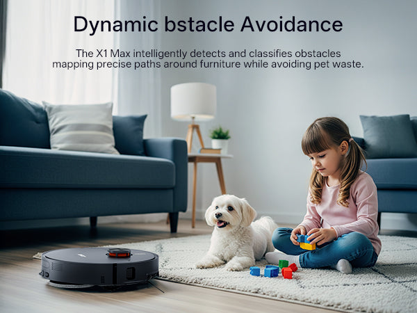 Jonr X1 Max Robot Vacuum and Mop | LiDAR Navigation | Self-Empty & Auto Mop Wash