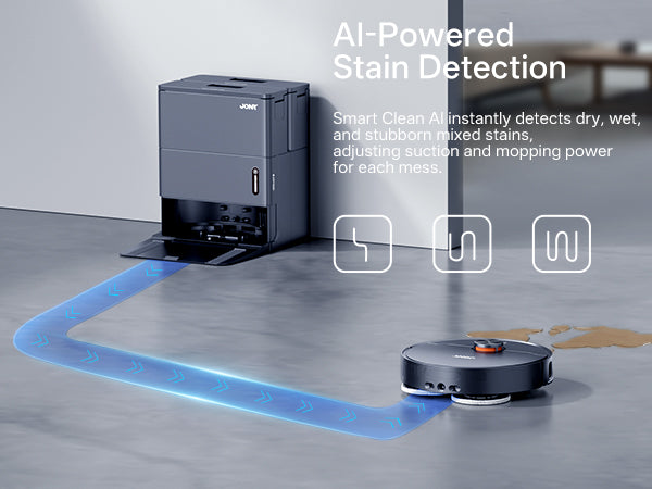 Jonr X1 Max Robot Vacuum and Mop | LiDAR Navigation | Self-Empty & Auto Mop Wash