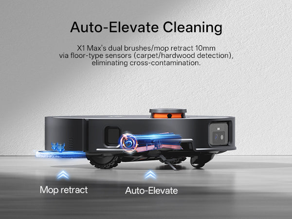 Jonr X1 Max Robot Vacuum and Mop | LiDAR Navigation | Self-Empty & Auto Mop Wash