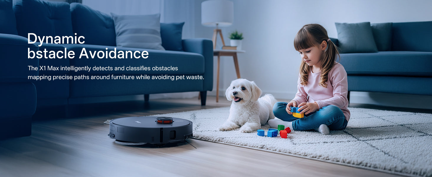 Jonr X1 Max Robot Vacuum and Mop | LiDAR Navigation | Self-Empty & Auto Mop Wash