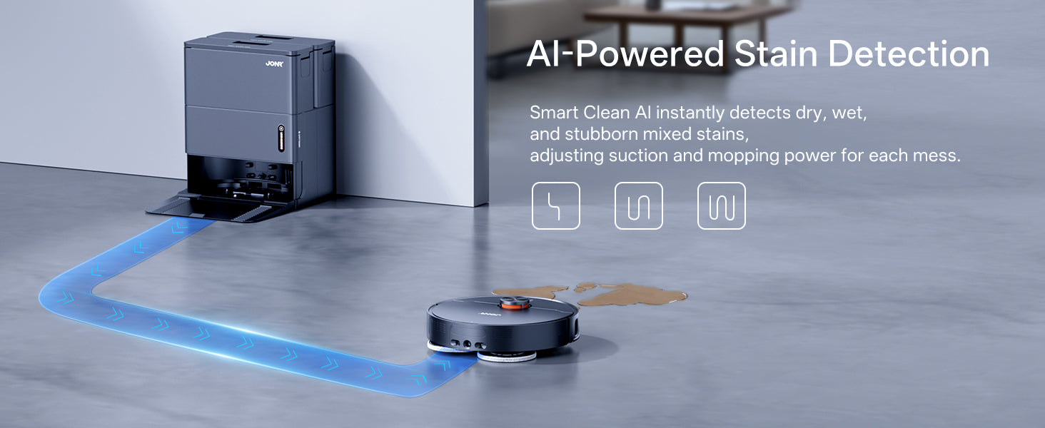 Jonr X1 Max Robot Vacuum and Mop | LiDAR Navigation | Self-Empty & Auto Mop Wash