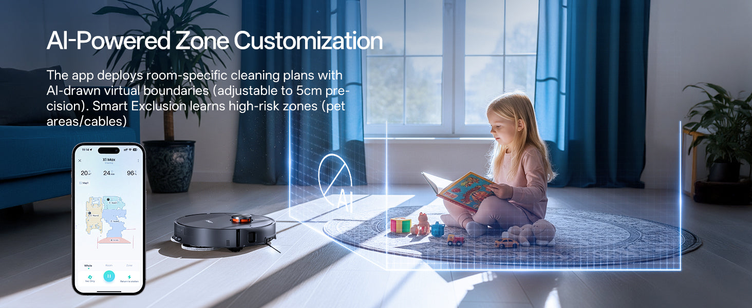 Jonr X1 Max Robot Vacuum and Mop | LiDAR Navigation | Self-Empty & Auto Mop Wash