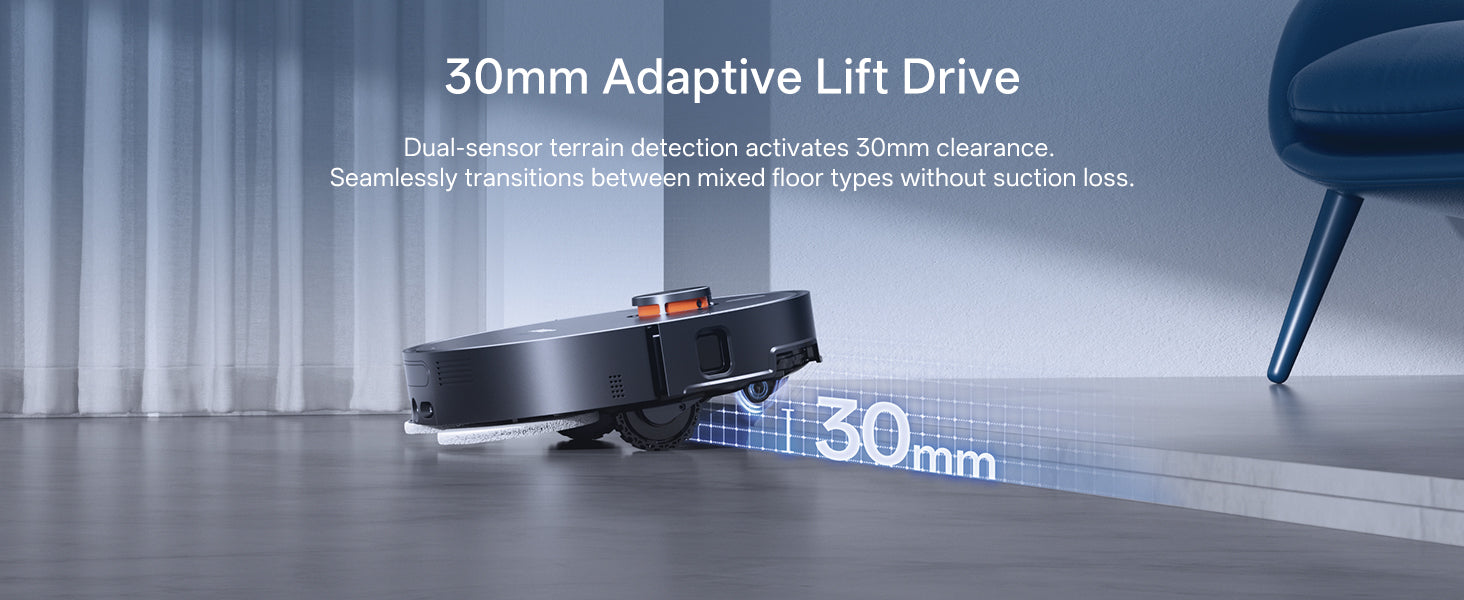 Jonr X1 Max Robot Vacuum and Mop | LiDAR Navigation | Self-Empty & Auto Mop Wash