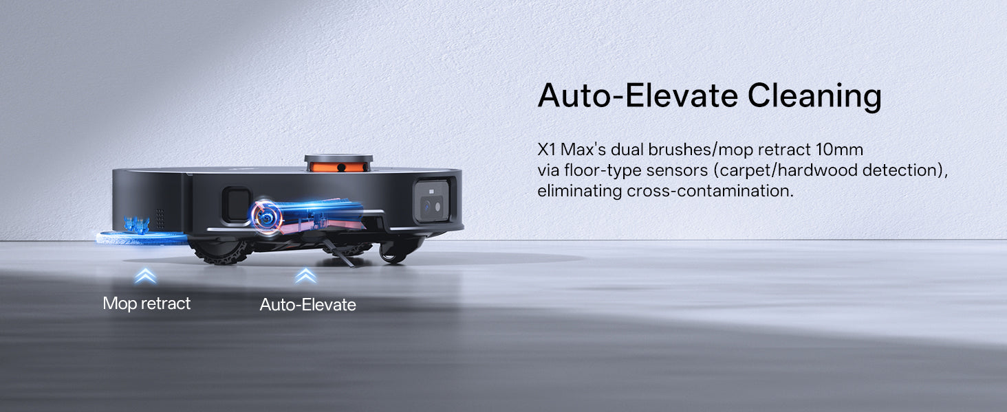 Jonr X1 Max Robot Vacuum and Mop | LiDAR Navigation | Self-Empty & Auto Mop Wash