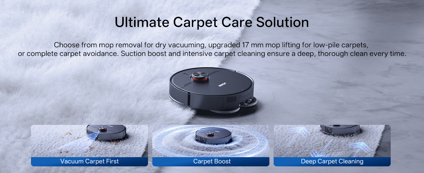 Jonr X1 Max Robot Vacuum and Mop | LiDAR Navigation | Self-Empty & Auto Mop Wash