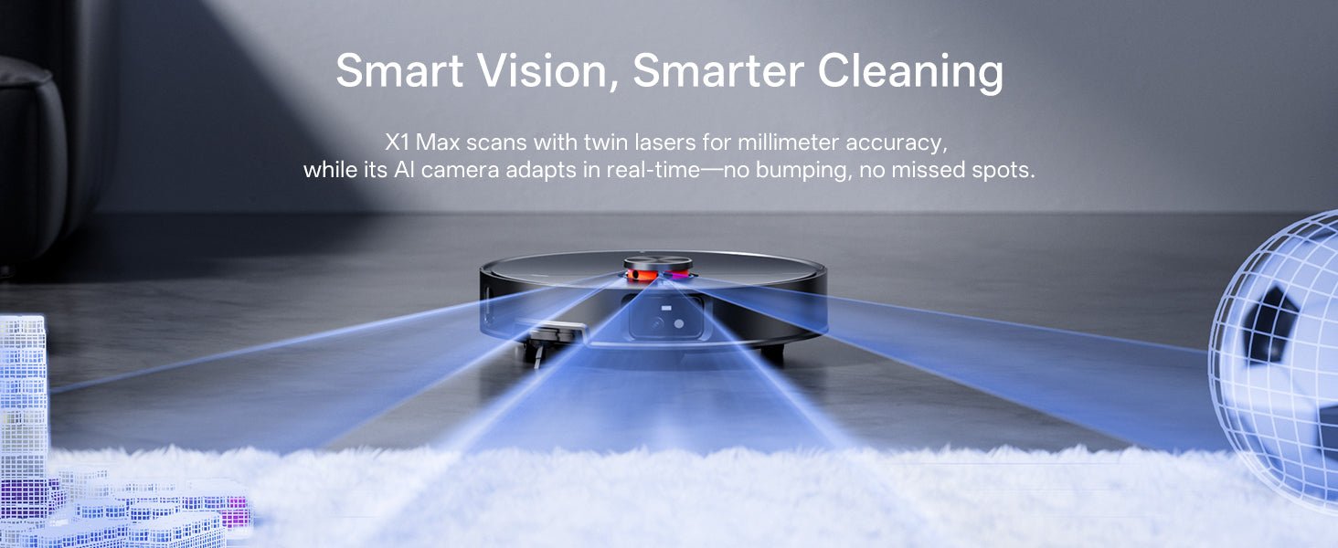 Jonr X1 Max Robot Vacuum and Mop | LiDAR Navigation | Self-Empty & Auto Mop Wash