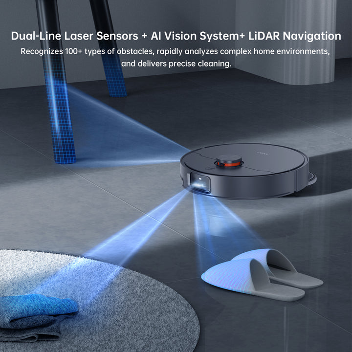 Jonr X1 Max Robot Vacuum and Mop | LiDAR Navigation | Self-Empty & Auto Mop Wash
