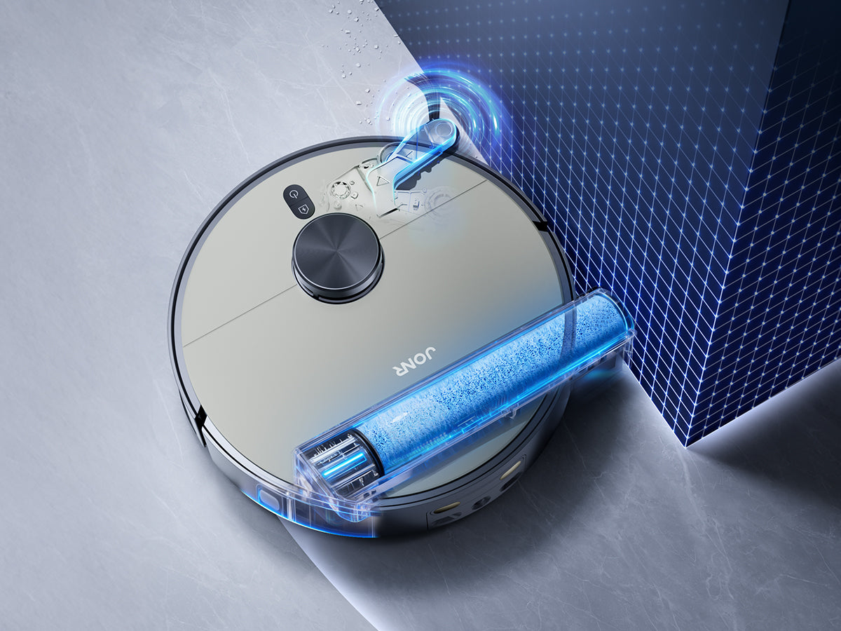 JONR X9 Pro Robot Vacuum & Mop with Mop-Wash Air-Dry Dock, KI-Hinderni
