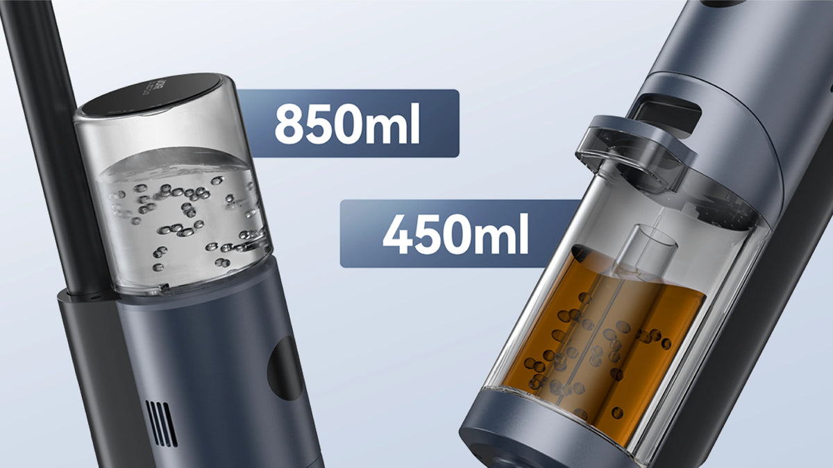 850ml Clean Tank + 450ml Dirty Tank