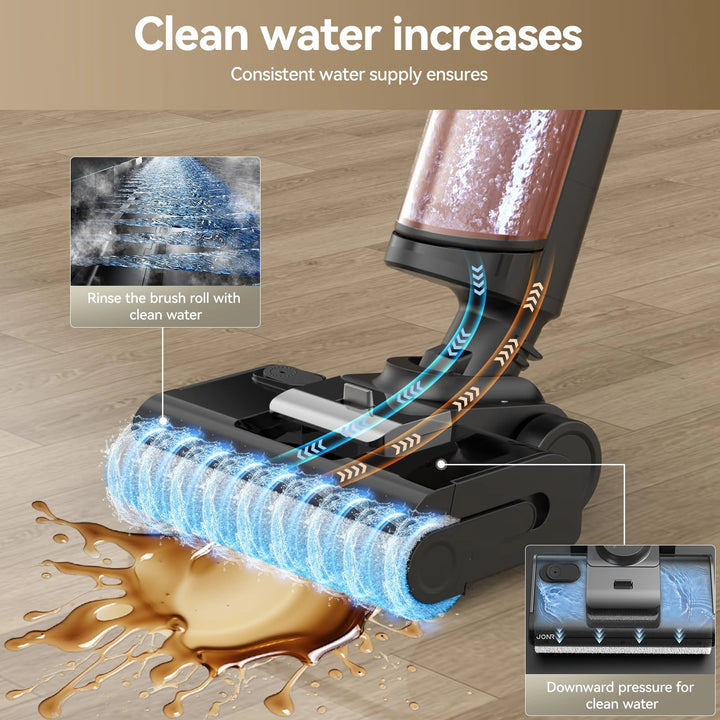 JONR ED12 Pro Max – Leistungsstarker Akkustaubsauger mit 17.000 Pa und Heißwasserreinigung