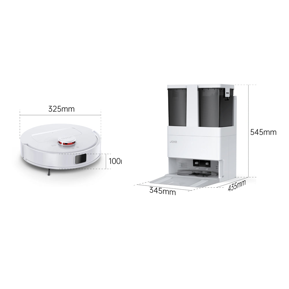JONR T5 Lite Robot Vacuum & Mop with Mop-Wash Air-Dry Dock